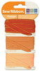 3 Pack - We R Sew Ribbon .375"X6yds-Orange - SRR-71230 - 633356712305