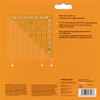 Fiskars Folding Square Ruler 8.375"X8.375"-Clear / Orange - 1066152