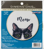 2 Pack - Dimensions Counted Cross Stitch Kit 6" Round-Meow (14 Count) - 72-75983 - 088677759834