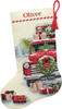 Dimensions Counted Cross Stitch Kit 16" Long-Santa's Truck Stocking - 8986