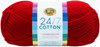 Lion Brand 24/7 Cotton Yarn-Red - 761-113 - 023032015941