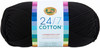 Lion Brand 24/7 Cotton Yarn-Black - 761-153 - 023032016184