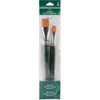 Plaid One Stroke Brush Set 3/Pkg-Flat - 1171 - 028995011719