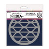 3 Pack - Dina Wakley MEdia Stencils 6"X6"-Groovy Coaster - 5A003Q26-1HKF7 - 789541084945