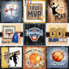25 Pack - Memory Place Basketball Cardstock 12"X12"-Just Play - 5A003QXG-1HMFP