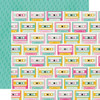 25 Pack - Simple Stories Totally 80's Double-Sided Paper 12"X12"-Mix Tape - 5A003Q47-1HKJR - 810191524366