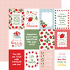 25 Pack - Echo Park Strawberry Fields Cardstock 12"X12"-3x4 Journaling Cards - 5A003QRJ-1HM5N - 810208647606