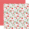 25 Pack - Echo Park Strawberry Fields Cardstock 12"X12"-Garden Berries - 5A003QRJ-1HM5F - 810208647675