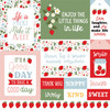 25 Pack - Echo Park Strawberry Fields Cardstock 12"X12"-Multi Journaling Cards - 5A003QRJ-1HM5R