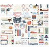 2 Pack - Simple Stories Journal Bits & Pieces Die Cuts-Vintage Sand & Sea - 5A003Q54-1HKM3