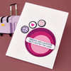 Spellbinders Clear Stamp & Die Set-Retro Suitcase & Sentiments - 5A003QYR-1HMH4