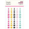 3 Pack - Simple Stories Glossy Enamel Dots-Totally 80's - 5A003Q48-1HKK1 - 810191524434