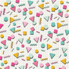 25 Pack - Simple Stories Totally 80's Double-Sided Paper 12"X12"-Totally Awesome! - 5A003Q47-1HKJW