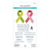 Spellbinders Clear Stamp & Die Set-Awareness Ribbon & Sentiments - 5A003QYG-1HMH6 - 810176108765