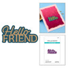Spellbinders Etched Dies-Layered Hello Friend - 5A003QYZ-1HMH7