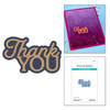 Spellbinders Etched Dies-Layered Thank You - 5A003QYH-1HMHY