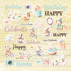 Memory Place Ephemera Cardstock Die-Cuts-Happy Birthday - 5A003QX6-1HMFH