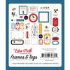 Echo Park Frames & Tags Ephemera-Mouse and Me Birthday - 5A003QTR-1HM9W
