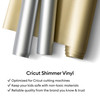 Cricut Shimmer Vinyl 4FT-Silver, Permanent - 5A003M38-1HHBG