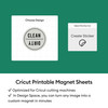 Cricut Printable Magnet Sheets 8.5 in x 11 in 3/PC-White - 5A003M2S-1HHD5