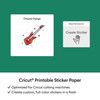 Cricut Waterproof Sticker Set 6/PC-US Letter, White - 5A003M50-1HHCC