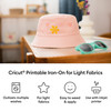 Cricut Printable Iron-On For Light Fabrics 5/PC-US Letter, Transparent - 5A003M3M-1HHCG