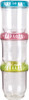 ArtBin Twisterz Jar Set Small/Tall 3/Pkg-Multi-Colored Lids - 6941AD - 071617093341