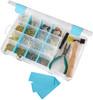 ArtBin Tarnish Inhibitor Solutions Box 4-16 Compartments-10.75"X7.375"X1.75" Translucent - 6944AG