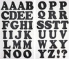 Jolee's Iron-On Letters 1.5"-Black Glitter - 50-40686