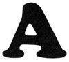 Dritz Iron-On Letters Soft Flock - 1.5" Cooper-Black - CO150-LBK