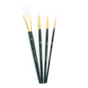 Brush Set Value Pack White Taklon-4/Pkg - B9142