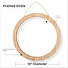 3 Pack - Plaid Fragment Effects Framed Surfaces-Circle 10" - 5A002B47-1GDKC