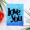 Hero Arts Cling Stamp 6"X6"-Script Bold Prints - HA-CG830
