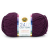3 Pack - Lion Brand 24/7 Cotton Yarn-Eggplant - 761-1G9M8 - 023032132778