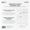 3 Pack - Colorbok 66.5lb Smooth Cardstock 12"X12" 40/Pkg-White - 74292