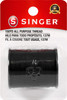 6 Pack - SINGER All-Purpose Polyester Thread 150yd-Black - 60000-60110 - 075691601102