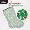 Bucilla Felt Stocking Liners For 18" Stockings-Snowman - SL896-74E