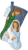 Bucilla Felt Stocking Applique Kit 18" Long-Peaceful Nativity - 89601E