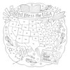 God Bless America Coloring Book-Softcover - 5A003T9G-1HQ5D