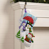 Bucilla Felt Stocking Applique Kit 18" Long-Frosty Family - 89683E