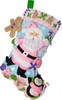 Bucilla Felt Stocking Applique Kit 18" Long-Lollipop Santa - 5A0021SH-1G4P7 - 046109897059