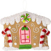 Bucilla Felt Ornaments Applique Kit Set Of 6-Candy Christmas Cottages - 5A002DC6-1GGDB