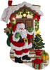 Bucilla Felt Stocking Applique kit 18" Long-Santa Is Here W/Lights - 86893