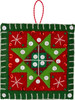 Bucilla Felt Ornaments Applique Kit Set Of 6-Holiday Quilt Squares - 5A002K2G-1GLKK