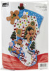 Bucilla Felt Stocking Applique Kit 18" Long-Gingerbread Dreams - 86898E - 046109868981