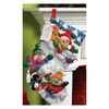 Bucilla Felt Stocking Applique Kit 18" Long-Snow Fun - 86108