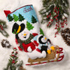 Bucilla Felt Stocking Applique Kit 18" Long-Arctic Joyride - 5A002HRP-1GKB2