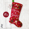 Bucilla Felt Stocking Applique Kit 18" Long-Merry And Bright - 5A002HRN-1GKB3