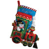 Bucilla Felt Stocking Applique Kit 18" Long-Candy Express - 86147