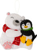 Bucilla Felt Ornaments Applique Kit Set Of 6-Polar Pals Ornaments - 5A002HRW-1GKB8